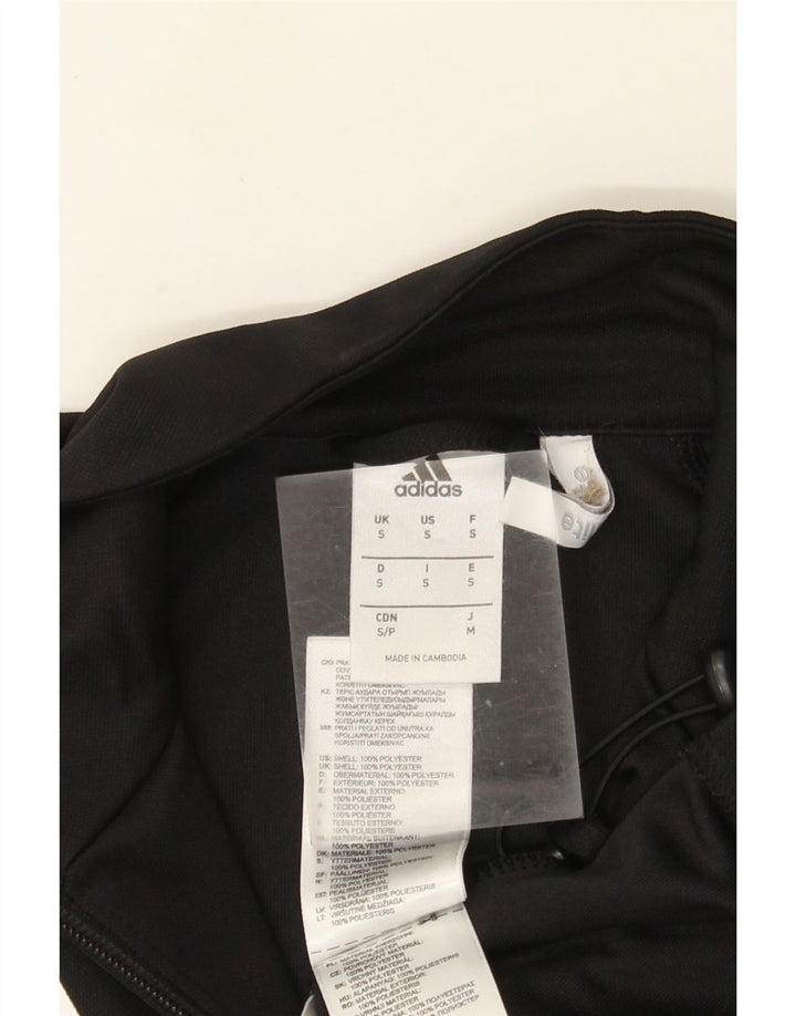 Adidas Mens Climalite Tracksuit Top Jacket Small Black Polyester