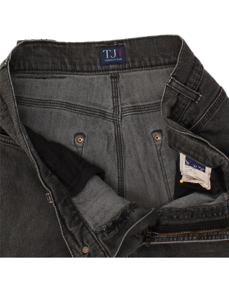 TRUSSARDI Mens Straight Jeans W35 L32 Grey Cotton | Vintage Trussardi | Thrift | Second-Hand Trussardi | Used Clothing | Messina Hembry 