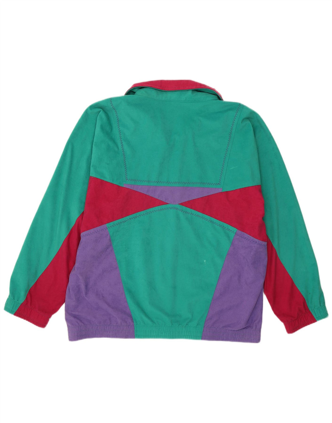 Lotto Womens Tracksuit Top Jacket XL Multicoloured Colourblock Retro