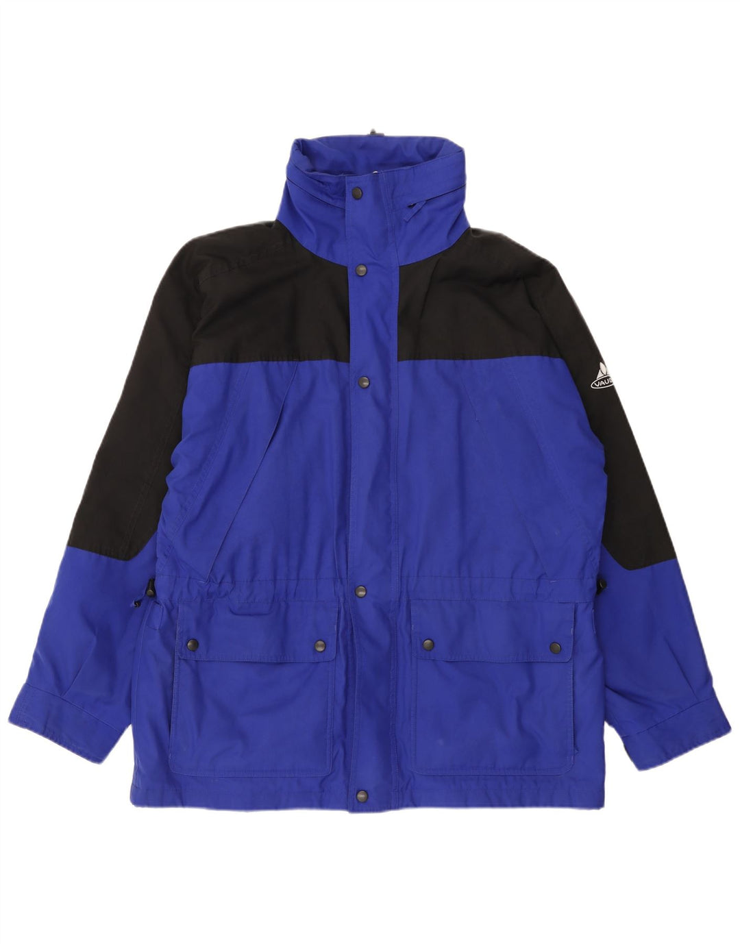 Vaude Mens Windbreaker Jacket UK 38 Medium Blue Colourblock Polyester