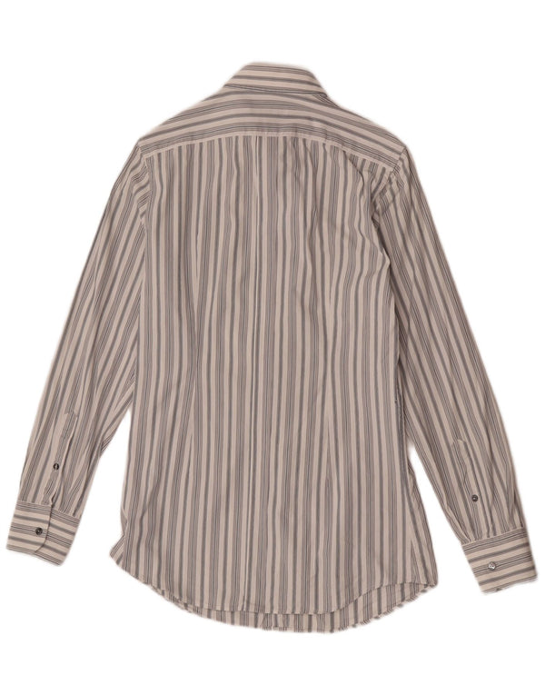 Dolce & Gabbana Mens Shirt Size 39 15 1/2 Medium White Striped Cotton