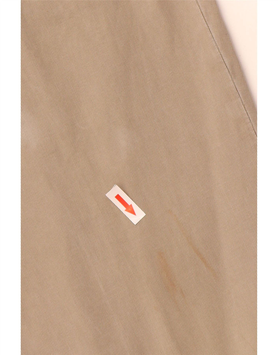 GAS Mens Straight Casual Trousers W40 L30 Beige Cotton