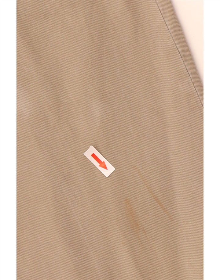 GAS Mens Straight Casual Trousers W40 L30 Beige Cotton