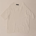 MARKS & SPENCER Womens V-Neck Jumper Sweater UK 14 Medium White Vintage Marks & Spencer and Second-Hand Marks & Spencer from Messina Hembry 