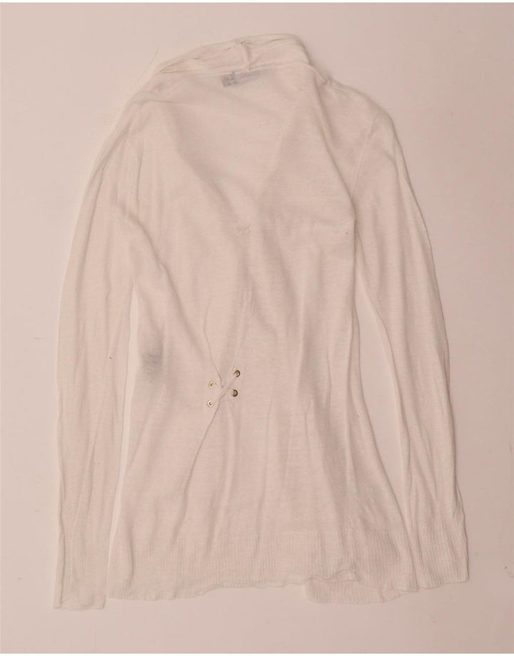 Max & Co. Womens Cardigan Sweater UK 8 Small White Linen