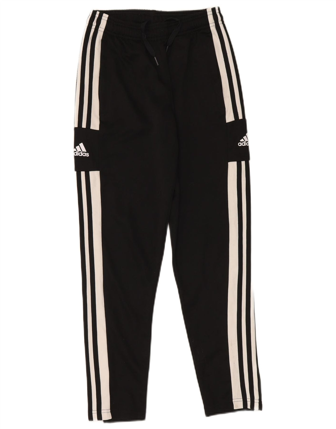 ADIDAS Boys Primegreen Tracksuit Trousers 11-12 Years  Black Colourblock