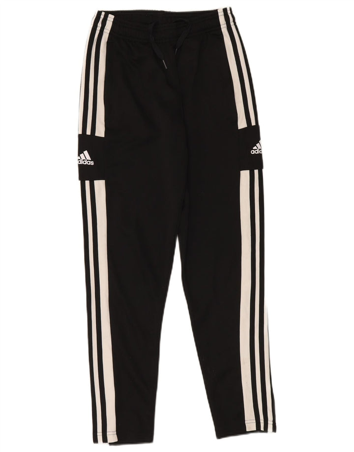 ADIDAS Boys Primegreen Tracksuit Trousers 11-12 Years  Black Colourblock