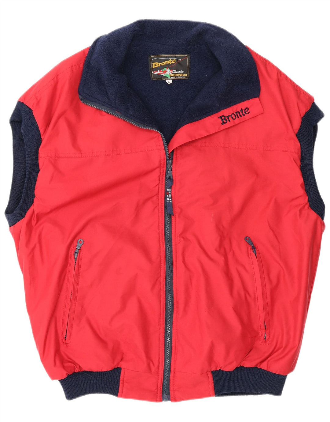 Bronte Mens Gilet UK 40 Large Red Polyester