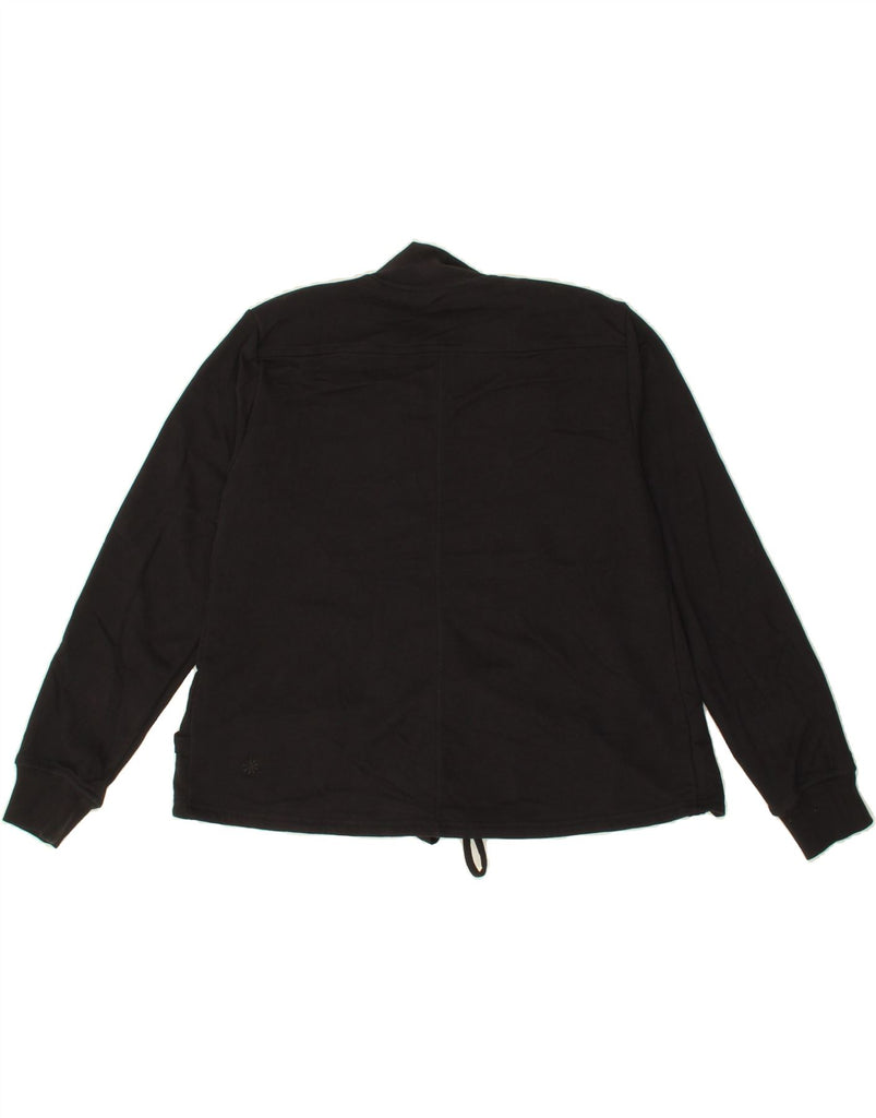 ATHLETA Womens Oversized Cardigan Top UK 2 2XS Black Cotton Vintage Athleta and Second-Hand Athleta from Messina Hembry 