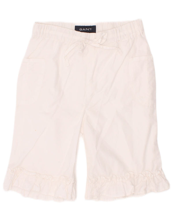 Gant Baby Girls Wide Leg Casual Trousers 18-24 Months W20 L8 White Cotton