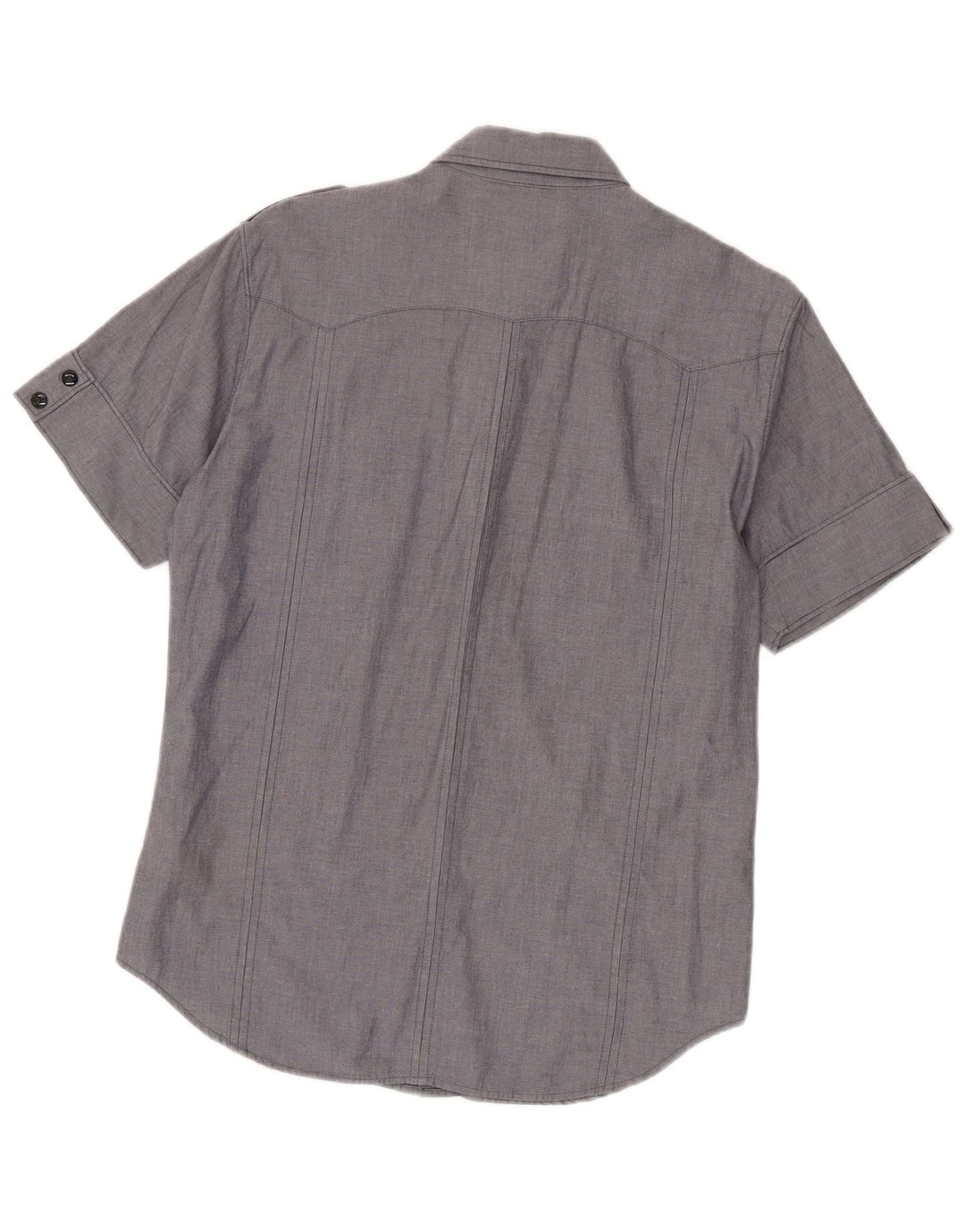 G-Star Mens Short Sleeve Military Shirt Medium Grey Cotton