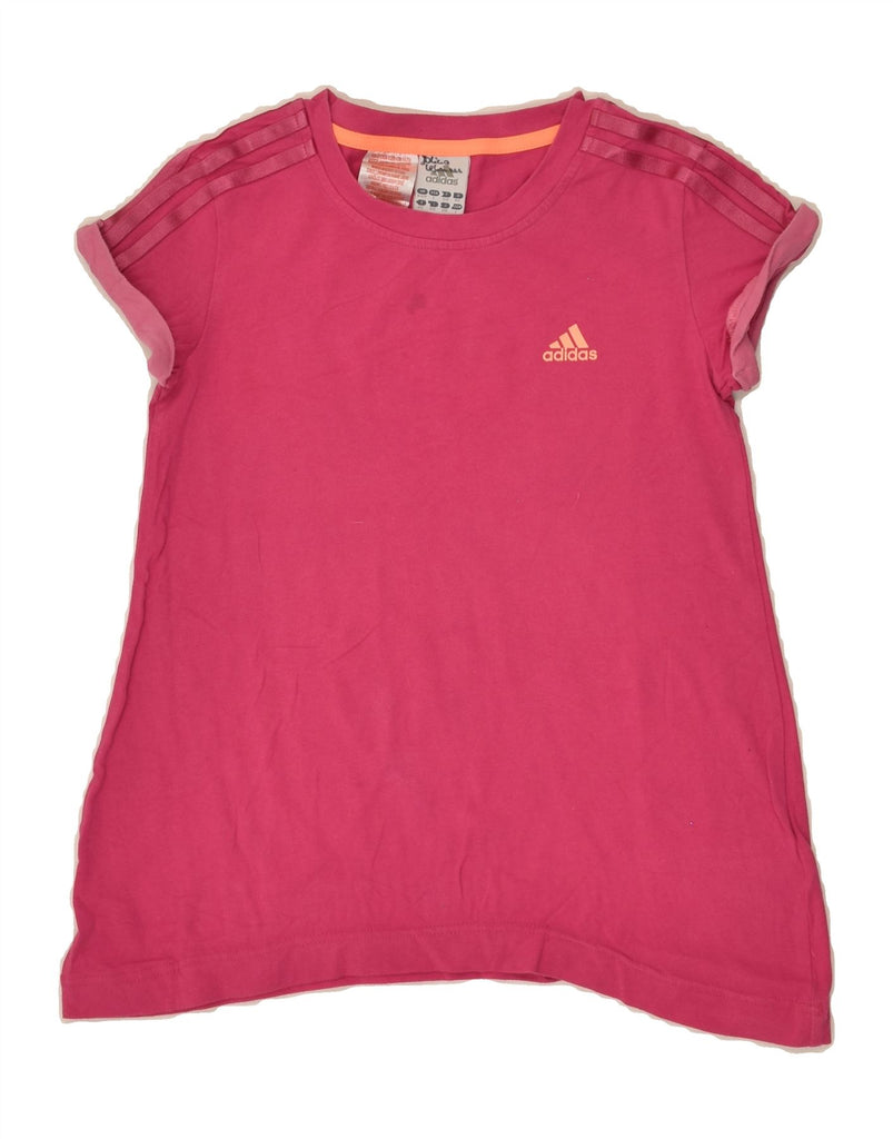 ADIDAS Girls Tunic Top 11-12 Years Pink Cotton | Vintage Adidas | Thrift | Second-Hand Adidas | Used Clothing | Messina Hembry 