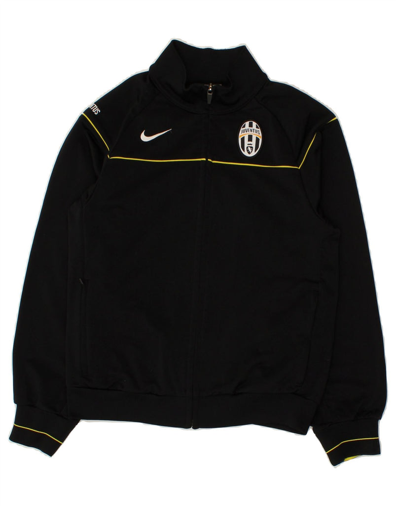 NIKE Boys Juventus Graphic Tracksuit Top Jacket 12-13 Years Large Black | Vintage Nike | Thrift | Second-Hand Nike | Used Clothing | Messina Hembry 