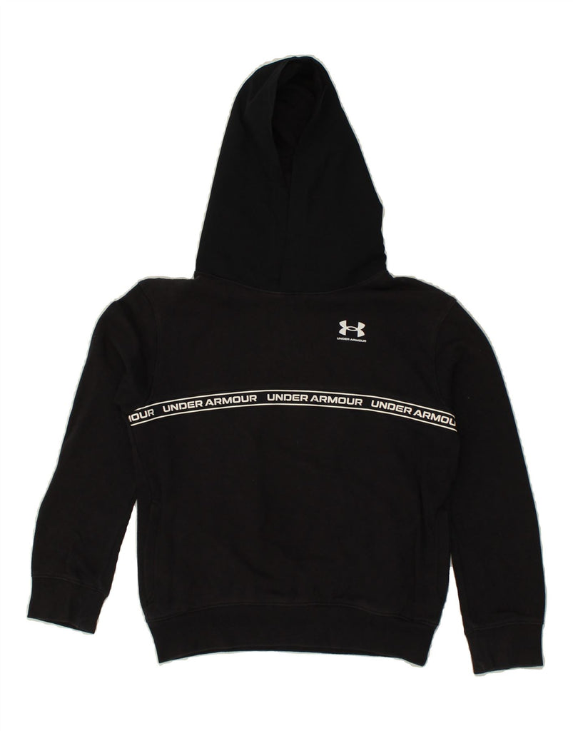 UNDER ARMOUR Boys Graphic Hoodie Jumper 10-11 Years Black | Vintage Under Armour | Thrift | Second-Hand Under Armour | Used Clothing | Messina Hembry 