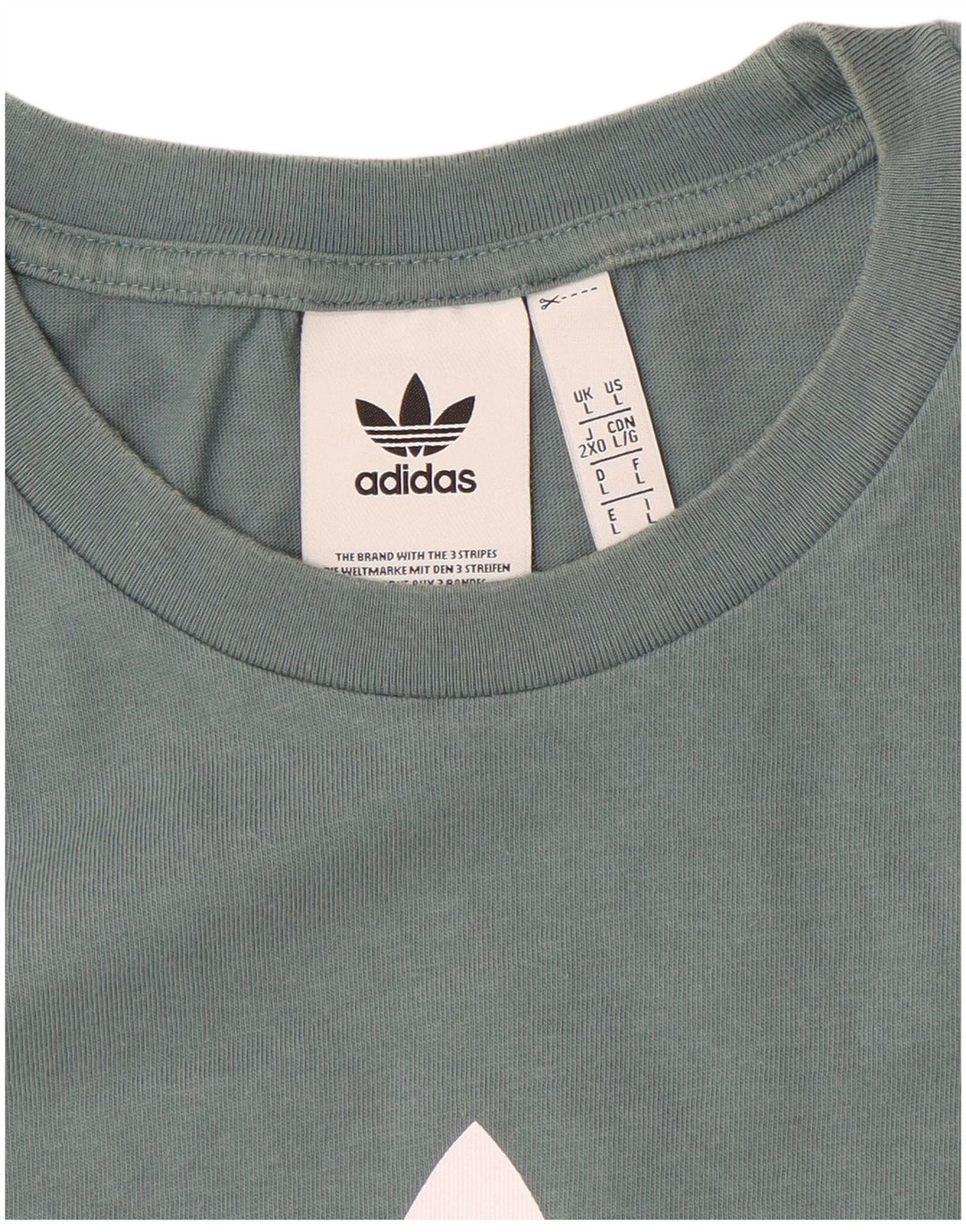 ADIDAS Mens Graphic T-Shirt Top Large Blue