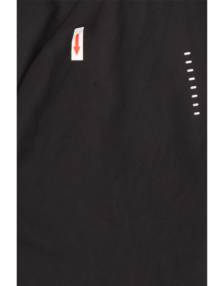 Nike Mens Zip Neck Graphic Pullover Tracksuit Top XS Black Polyester