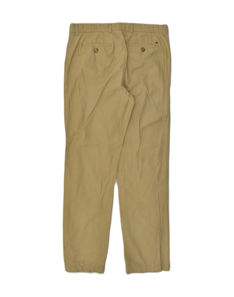 TOMMY HILFIGER Mens Tapered Chino Trousers W34 L34 Beige Cotton | Vintage Tommy Hilfiger | Thrift | Second-Hand Tommy Hilfiger | Used Clothing | Messina Hembry 