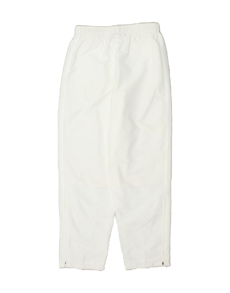 ADIDAS Womens Tracksuit Trousers UK 14 Medium  White Polyester | Vintage Adidas | Thrift | Second-Hand Adidas | Used Clothing | Messina Hembry 