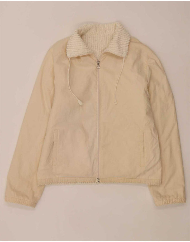 Belfe Womens Reversible Fleece Jacket IT 46 Large Beige