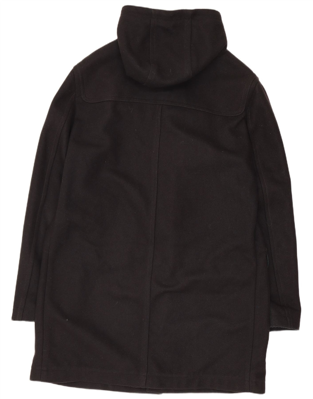 Marina Yachting Mens Hooded Duffle Coat IT 52 XL Black Wool