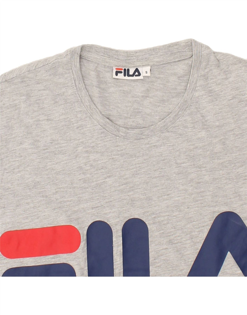 FILA Mens Graphic T-Shirt Top Small Grey Cotton | Vintage Fila | Thrift | Second-Hand Fila | Used Clothing | Messina Hembry 