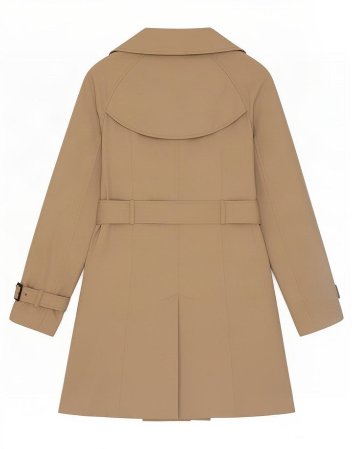 Zara Womens Trench Coat UK 6 XS Beige Polyester