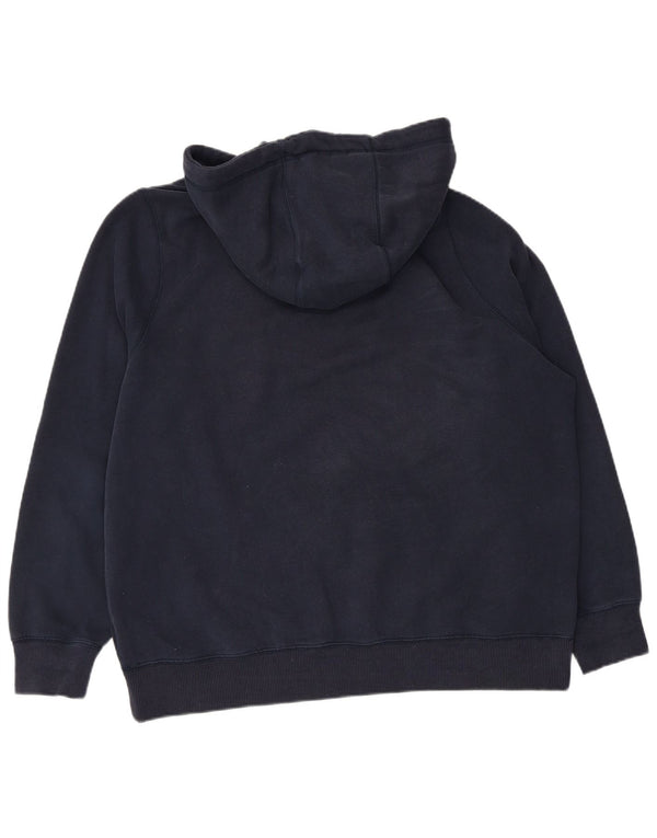 Crew Clothing Womens Oversized Hoodie Jumper UK 18 XL Navy Blue Cotton