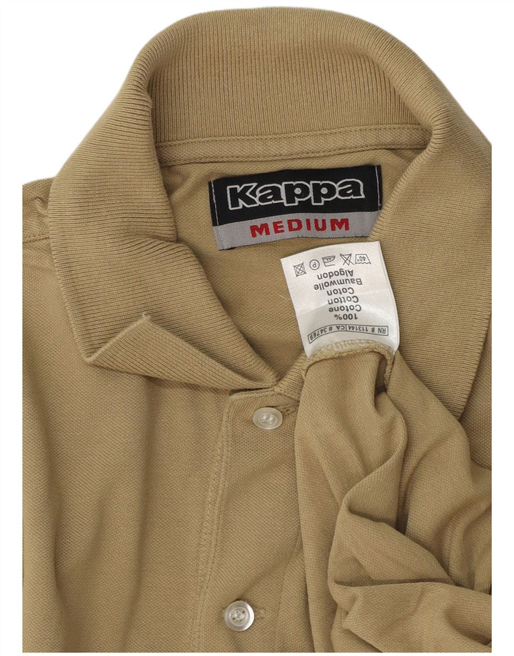 Kappa Mens Polo Shirt Medium Khaki Cotton