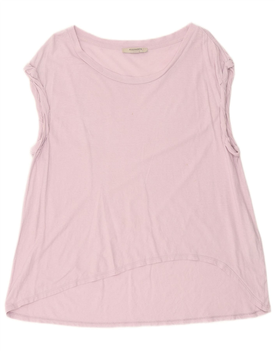 All Saints Womens Oversized Vest Top UK 10 Small Purple Cotton