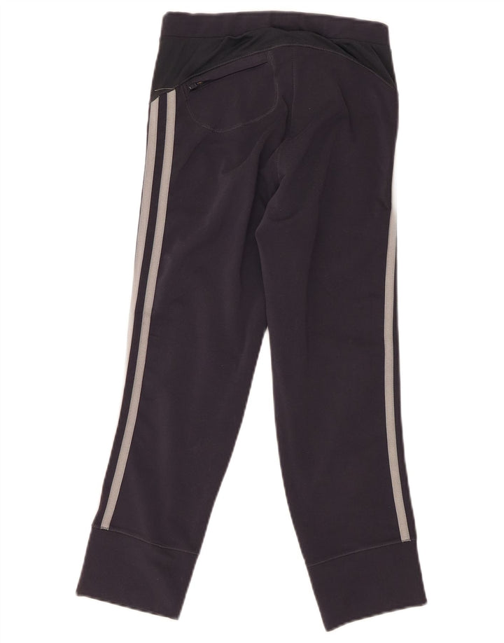 Adidas Womens Capri Leggings UK 8 Small Black Polyester