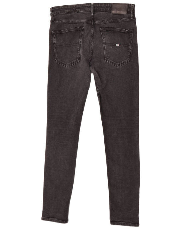 Tommy Hilfiger Mens Simon Skinny Jeans W34 L34 Black Cotton