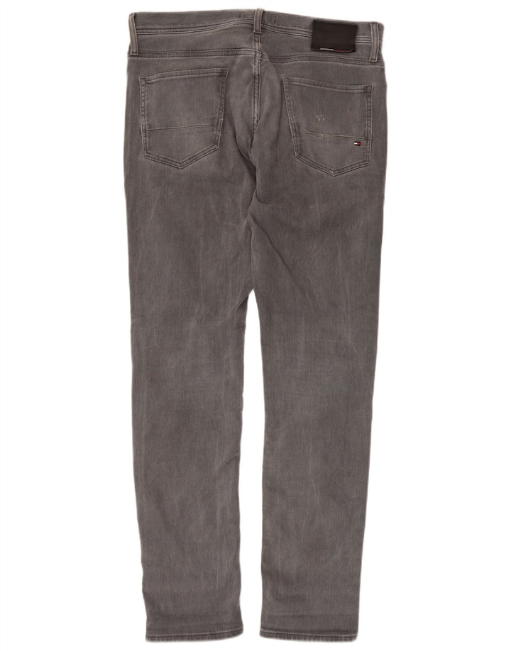 Tommy Hilfiger Mens Bleecker Slim Jeans W32 L32 Grey Cotton