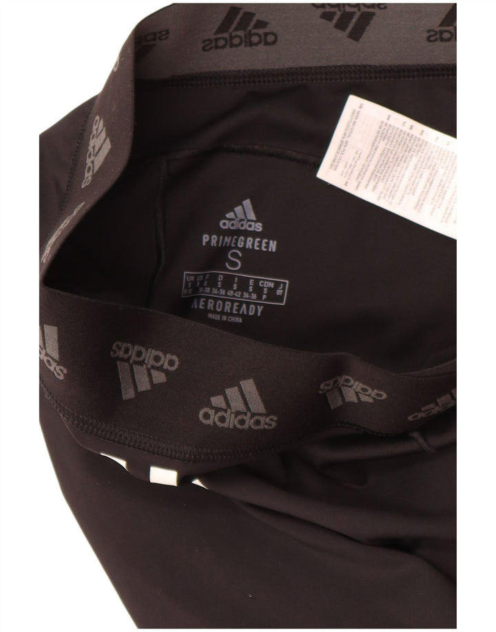 Adidas Womens Aeroready Leggings UK 8/10 Small Black Polyester