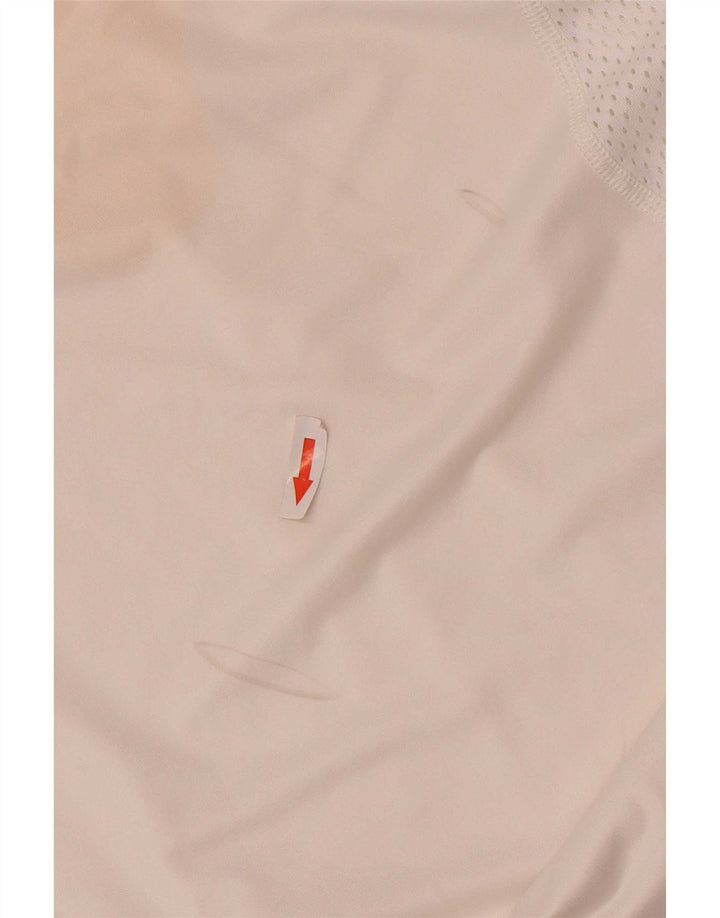 Nike Mens Dri Fit T-Shirt Top Small White Colourblock Polyester