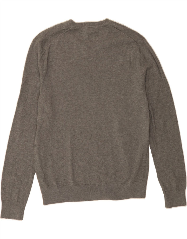 MICHAEL KORS Mens V-Neck Jumper Sweater Medium Grey Cotton Vintage Michael Kors and Second-Hand Michael Kors from Messina Hembry 