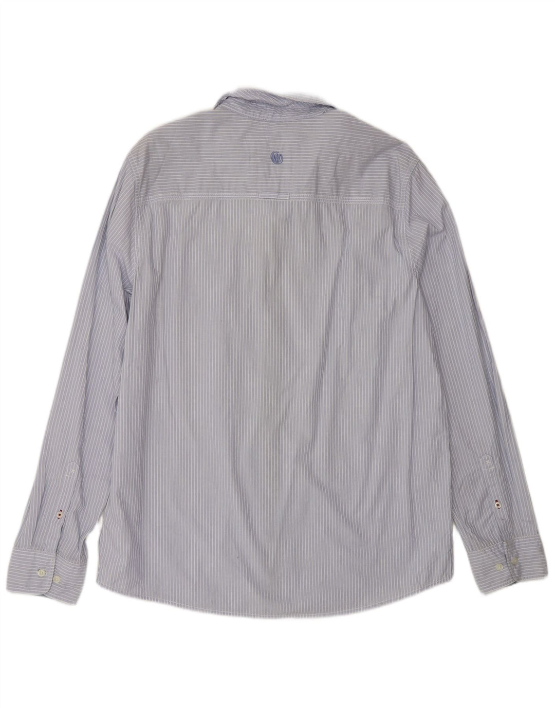 Fat Face Mens Classic Fit Shirt Large Blue Pinstripe Cotton