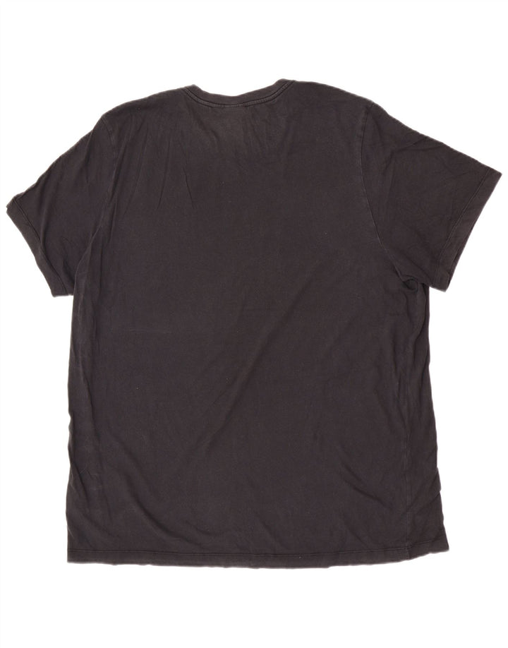 Nike Mens Graphic T-Shirt Top 2XL Black Cotton