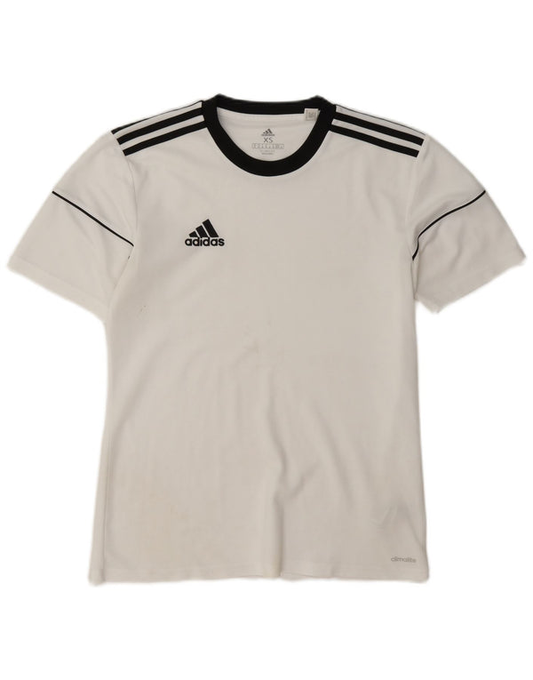 Adidas Mens Climalite T-Shirt Top XS White Colourblock Polyester