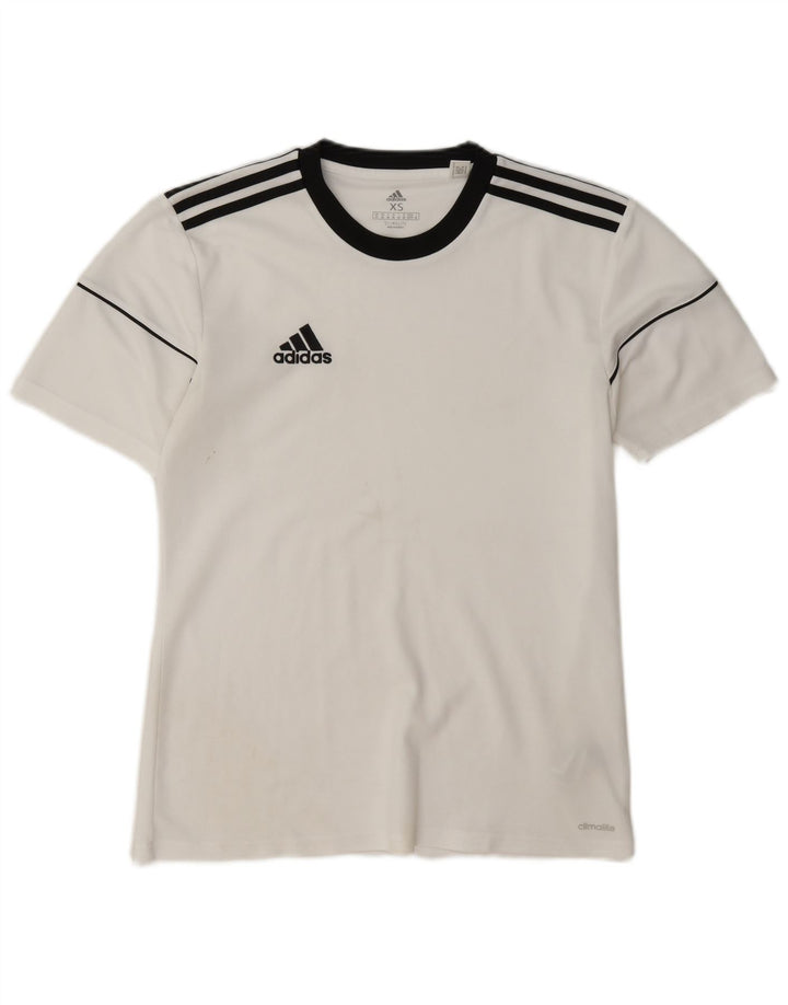 Adidas Mens Climalite T-Shirt Top XS White Colourblock Polyester