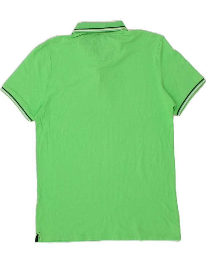 CHAMPION Mens Polo Shirt Large Green Cotton Vintage Champion and Second-Hand Champion from Messina Hembry 