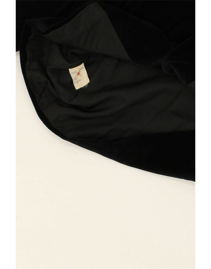 FIORELLA RUBINO Womens 4 Button Blazer Jacket UK 12 Medium Black Cotton | Vintage Fiorella Rubino | Thrift | Second-Hand Fiorella Rubino | Used Clothing | Messina Hembry 