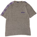 Asics Mens Graphic T-Shirt Top Small Grey Flecked Cotton