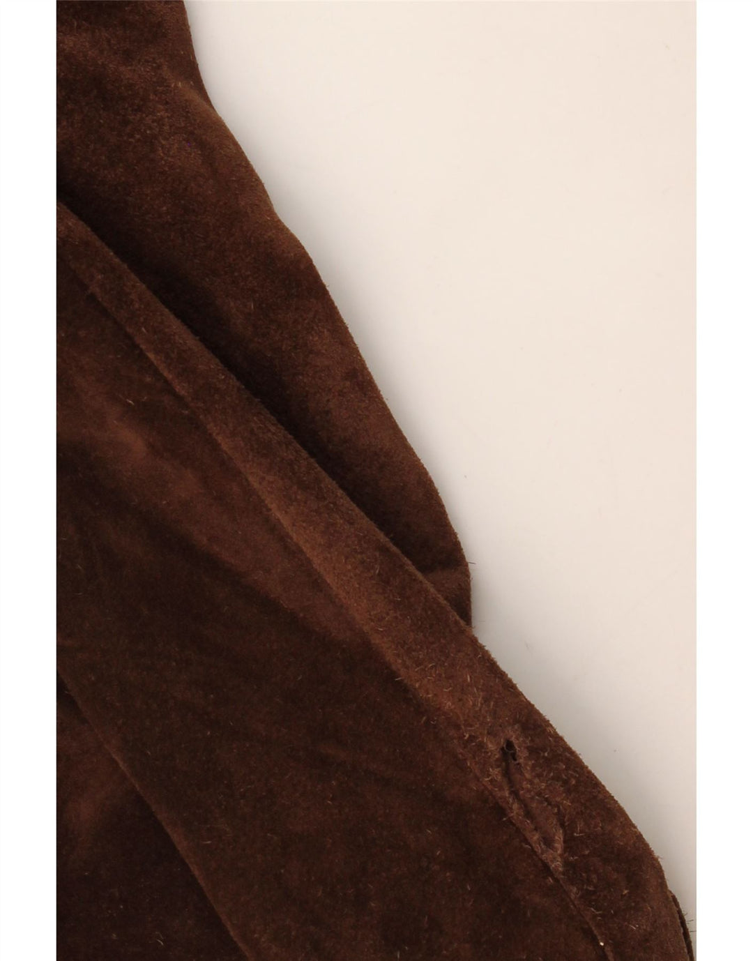 Vintage Womens Oversized Windbreaker Jacket UK 14 Medium Brown Leather
