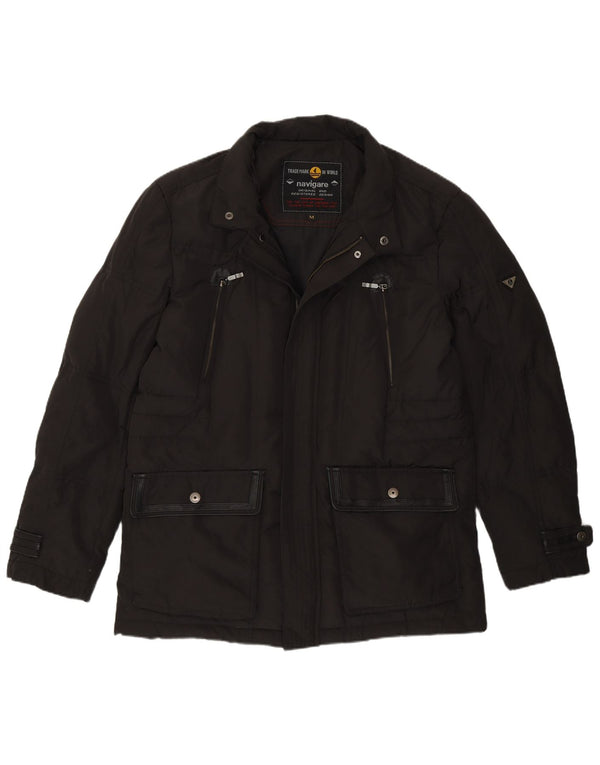 Navigare Mens Padded Jacket UK 38 Medium Black Polyester