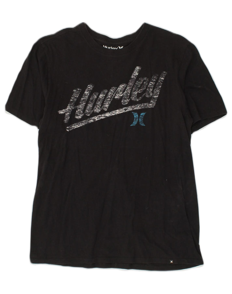 HURLEY Mens Graphic T-Shirt Top Medium Black Cotton | Vintage Hurley | Thrift | Second-Hand Hurley | Used Clothing | Messina Hembry 