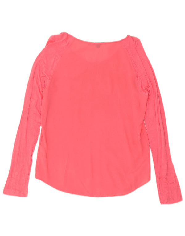 French Connection Womens Loose Fit Blouse Top UK 6 XS Pink Polyester