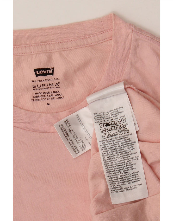 LEVI'S Mens T-Shirt Top Medium Pink Cotton