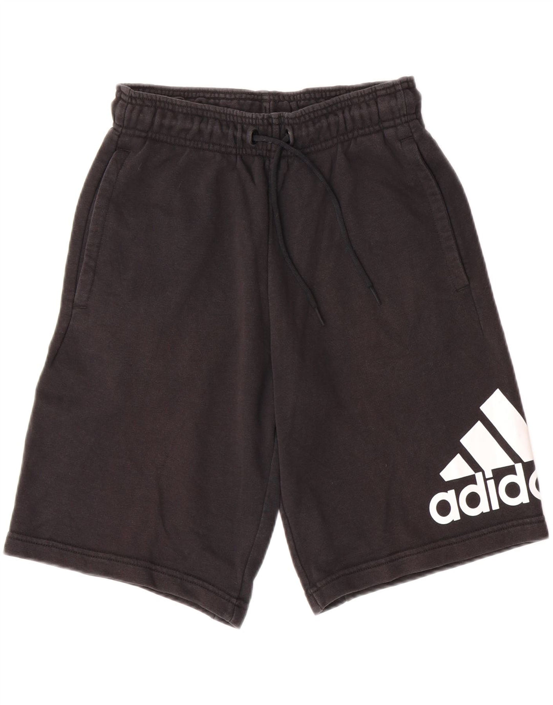 ADIDAS Mens Graphic Sport Shorts Small  Black Cotton Vintage Adidas and Second-Hand Adidas from Messina Hembry 
