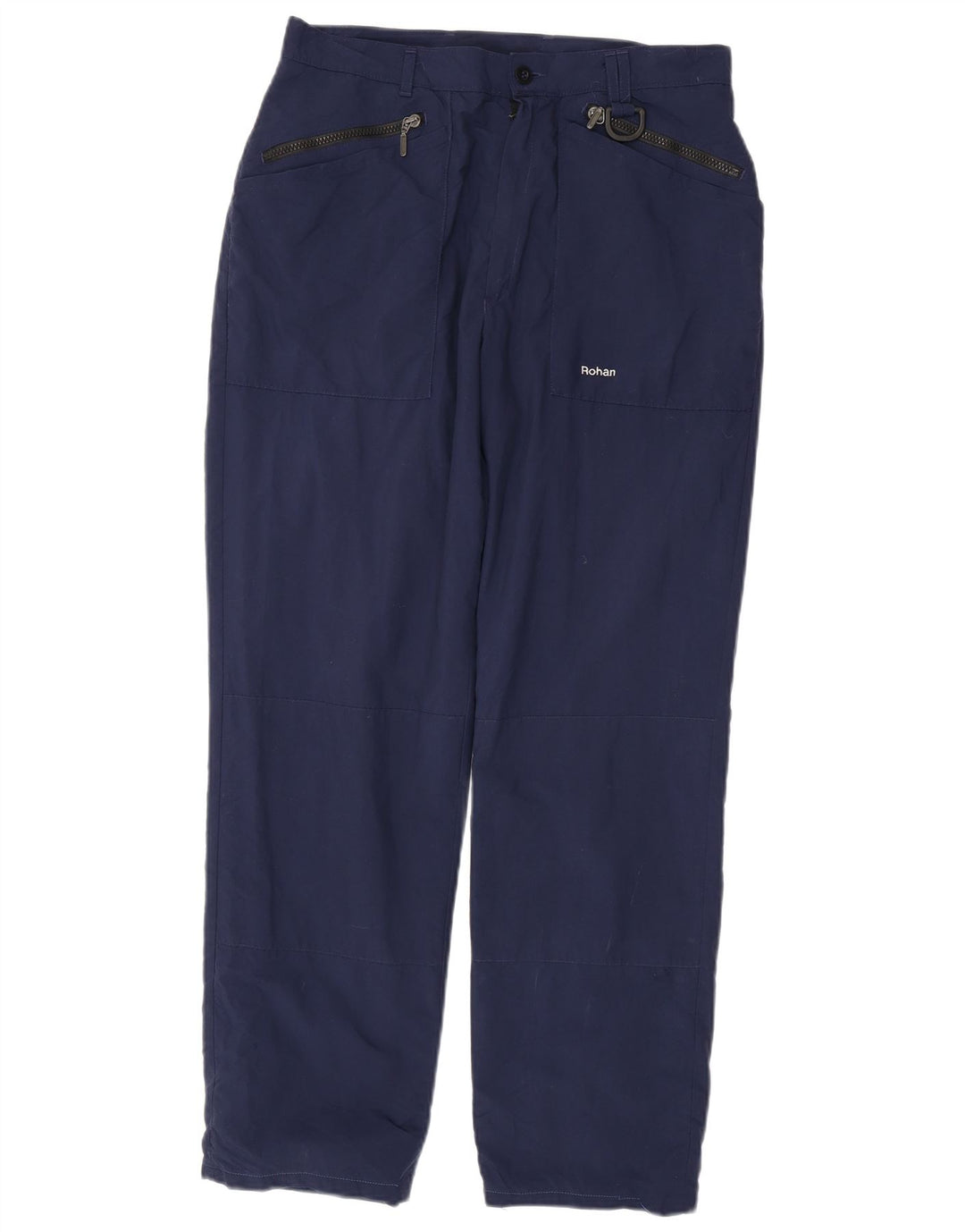Rohan Mens Hiking Windbreaker Trousers W32 L29 Navy Blue Polyamide
