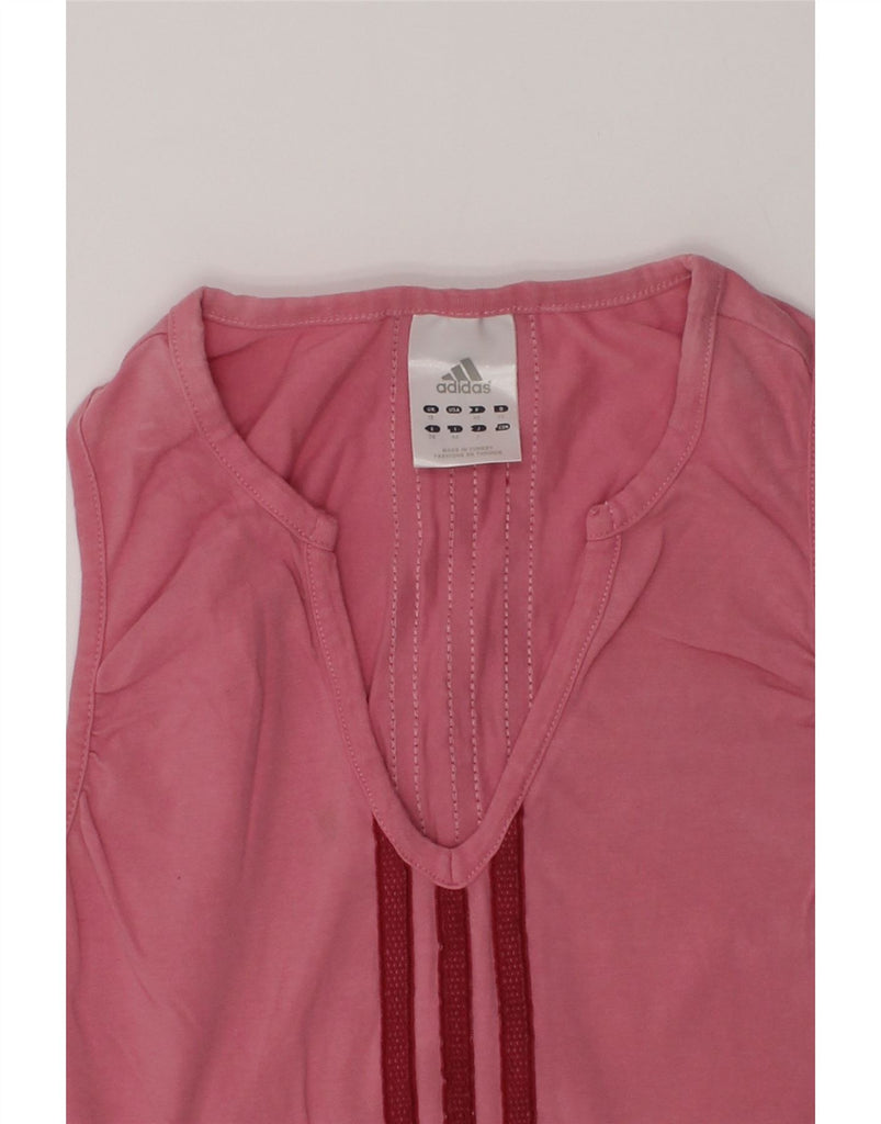 ADIDAS Girls Vest Top 11-12 Years Pink Cotton | Vintage Adidas | Thrift | Second-Hand Adidas | Used Clothing | Messina Hembry 